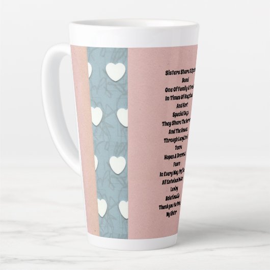 Sister Marshmallow Herz Milchtasse (Linke Ecke)