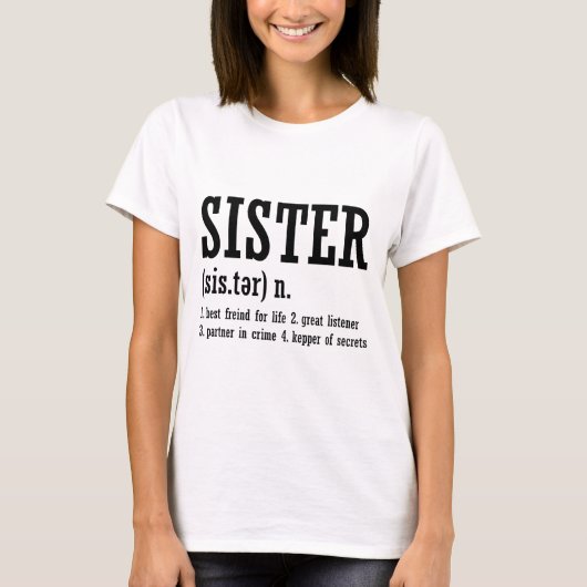 Sister Meaning Big Sister Little Sister Pregnancy  T-Shirt (Vorderseite)