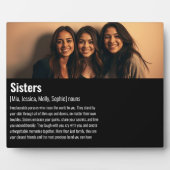 Sister Memorial Definition Custom Acrylic Keepake Fotoplatte (Vorderseite)