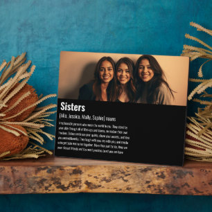 Sister Memorial Definition Custom Acrylic Keepake Fotoplatte