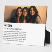 Sister Memorial Definition Custom Acrylic Keepake Fotoplatte (Seite)