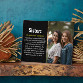 Sister Memorial Definition Custom Acrylic Keepake Fotoplatte (Seite)