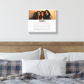 Sister Memorial Definition Custom Acrylic Keepake Leinwanddruck (Insitu (Schlafzimmer))