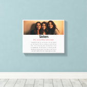 Sister Memorial Definition Custom Acrylic Keepake Leinwanddruck (Insitu (Holzboden))