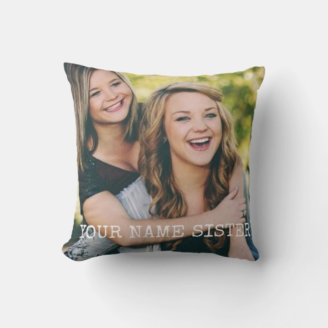 Sister Memorial Pillow – Forever in My Heart Kissen (Vorderseite)