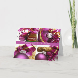 Sister Merry Christmas card Feiertagskarte