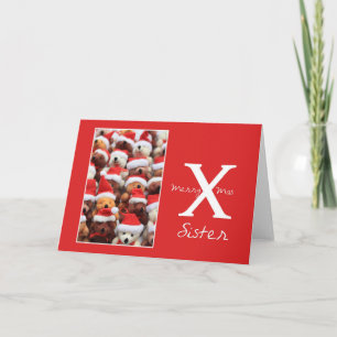 Sister Merry Christmas card Feiertagskarte