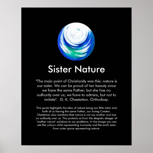 Sister Nature Poster (Vorne)