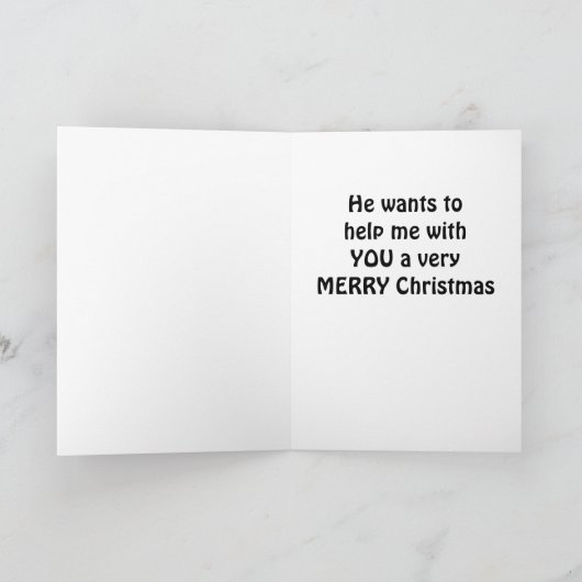 **SISTER** NUR WEIHNACHTEN (AUS COOLEM TEDDY BEAR) KARTE (Innenseite)