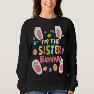 Sister Oaster Matching Family Party Bunny Face Cos Sweatshirt