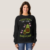 Sister of the babycado avocado mamacado Guacamole Sweatshirt (Vorne ganz)