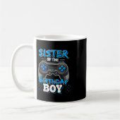 Sister Of The Birthday Boy Matching Video Game Bir Kaffeetasse (Links)