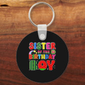 Sister Of The Birthday Boy Melon Family Matching F Schlüsselanhänger (Vorderseite)