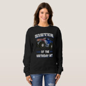 Sister Of The Birthday Boy Sister Monster Truck Wo Sweatshirt (Vorne ganz)