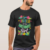 Sister of the Birthday Girl Aloha Hawaii Party 1st T-Shirt (Vorderseite)