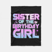 Sister Of The Birthday Girl Kp Family Matching Par Fleecedecke (Vorderseite)