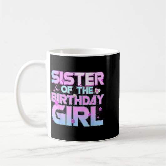 Sister Of The Birthday Girl Kp Family Matching Par Kaffeetasse (Links)