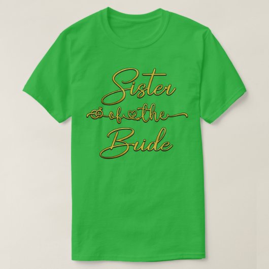 Sister Of The Bride Bridal Wedding Shower Ideas  T-Shirt (Design vorne)