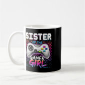 Sister Of The Gamer Girl Matching Video Game Birth Kaffeetasse (Links)