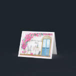 Sister Ooh La Poodle Paris Geburtstag Karte<br><div class="desc">Diese handbemalte Aquarell- und Pen-Illustration besticht durch einen zauberhaften rosa Poodle,  der vor einem Pariser Café sitzt und ihren Geburtstag stilvoll feiert. Mit einem Glas Rotwein,  einer Auswahl an Käse,  Brot und Trauben ist es eine reizvolle und skurrile Karte für die perfekte Schwester.</div>