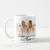 Sister | Personalisiertes Foto Kaffee Tasse (Links)