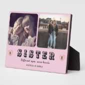 Sister Photo Collage – Different Ages, Same Hearts Fotoplatte (Seite)