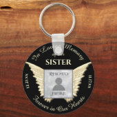 Sister Photo Memorial Keychain Schlüsselanhänger (Vorderseite)