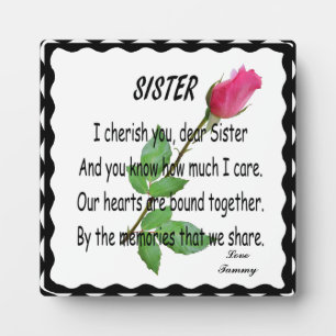 SISTER-PLAQUE FOTOPLATTE
