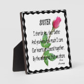 SISTER-PLAQUE FOTOPLATTE (Vorderseite)