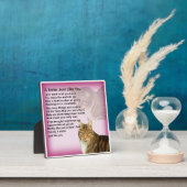 Sister Poem Plaque - Cat Design Fotoplatte (InSitu)