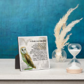 Sister Poem Plaque - Owl Design Fotoplatte (InSitu)