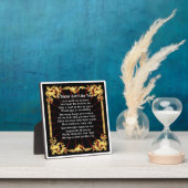 Sister Poem Plaque - Schwarzes Design Fotoplatte (InSitu)