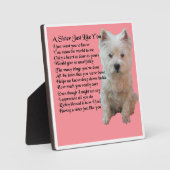 Sister Poem Plaque - Westie Design Fotoplatte (Vorderseite)