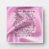Sister Poem Platte - Pink Silk Design Fotoplatte (Vorderseite)