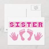 Sister Postkarte (Vorne/Hinten)