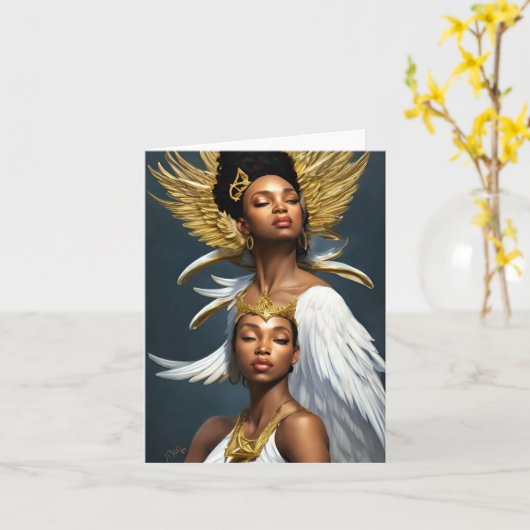 Sister Queens Karte (Gelbe Blume)