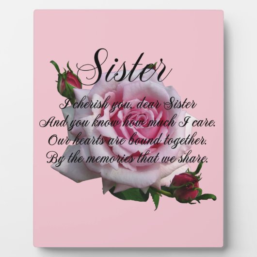 SISTER QUOTE FOTOPLATTE (Vorderseite)