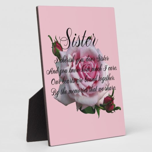 SISTER QUOTE FOTOPLATTE (Seite)