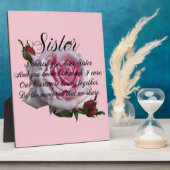 SISTER QUOTE FOTOPLATTE (Seite)