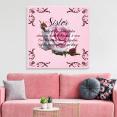 SISTER QUOTE LEINWANDDRUCK (Insitu (Wohnzimmer))