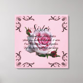SISTER QUOTE LEINWANDDRUCK (Vorderseite)