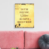 Sister Quote Leinwanddruck (Insitu (Wohnzimmer))