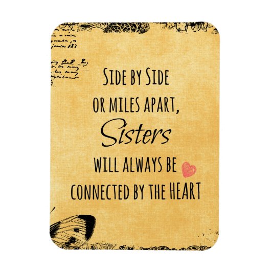 Sister Quote Magnet (Vertikal)