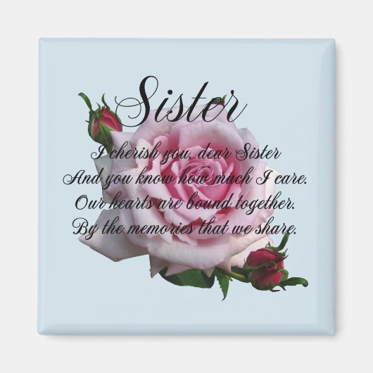 SISTER QUOTE MAGNET (Vorne)
