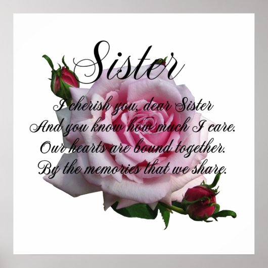 SISTER QUOTE POSTER (Vorne)
