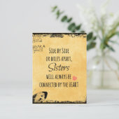 Sister Quote Postkarte (Stehend Vorderseite)