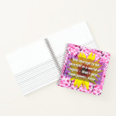 (Sister Quotes) Stärke und Mut | Blumengeschenk Notizblock (Innenseite)