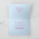 Sister Religious Oaster Segings Nun Wildblumen Karte (Innenseite)