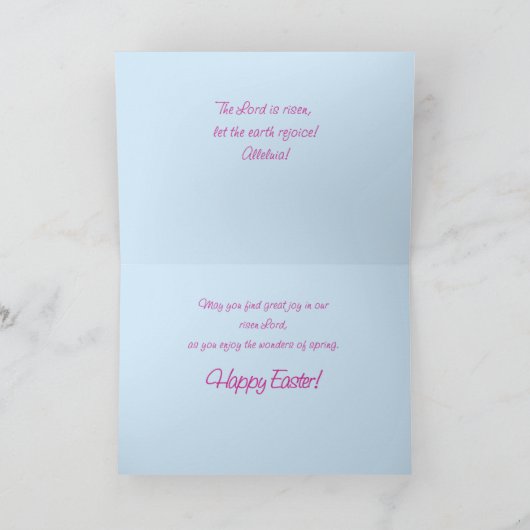 Sister Religious Oaster Segings Nun Wildblumen Karte (Innenseite)