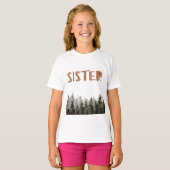 Sister Rustic Green Trees T-Shirt (Vorne ganz)